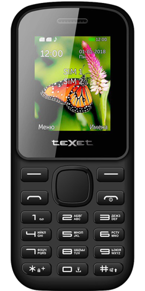 Texet Телефон Texet TM-130 Черный