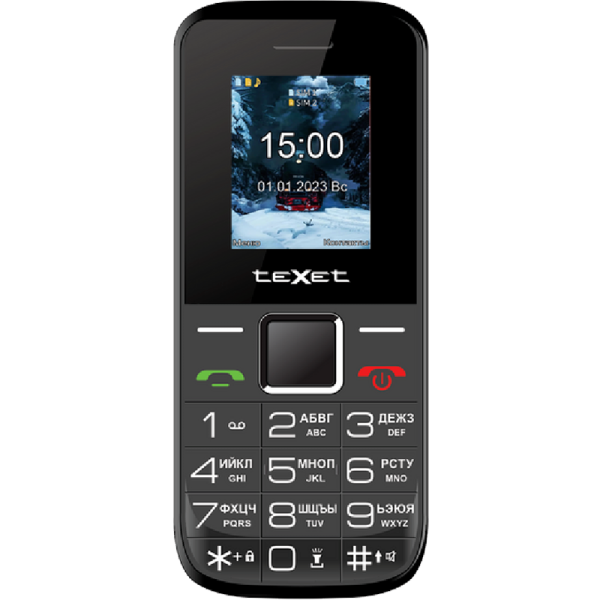 Texet Телефон Texet TM-206 Черный