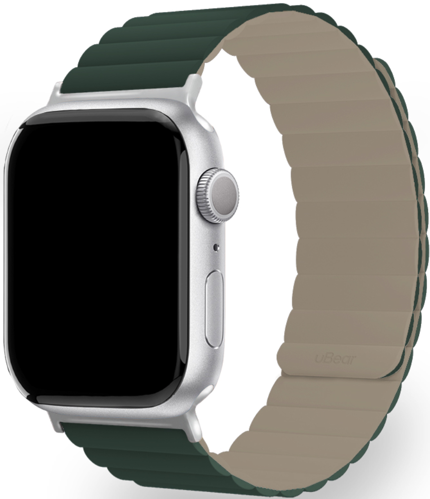 uBear Mode для Apple Watch 42|44|45|49 mm силиконовый  Зеленый/Серый (WB15GG01ML-AW)