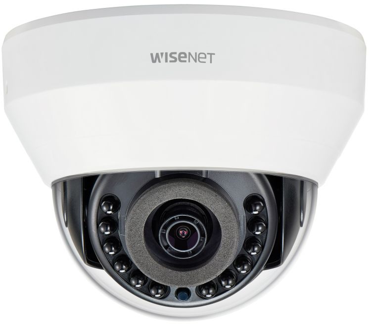 Видеокамера IP Wisenet LND-6020R 1/2.9" CMOS, 2Мп, 30к/сек, цв. 0,18/ 0лк с ИК подсветкой; H.264, M-JPEG, 4 мм, 80°, день/ночь (эл.мех. ИК фильтр), ИК