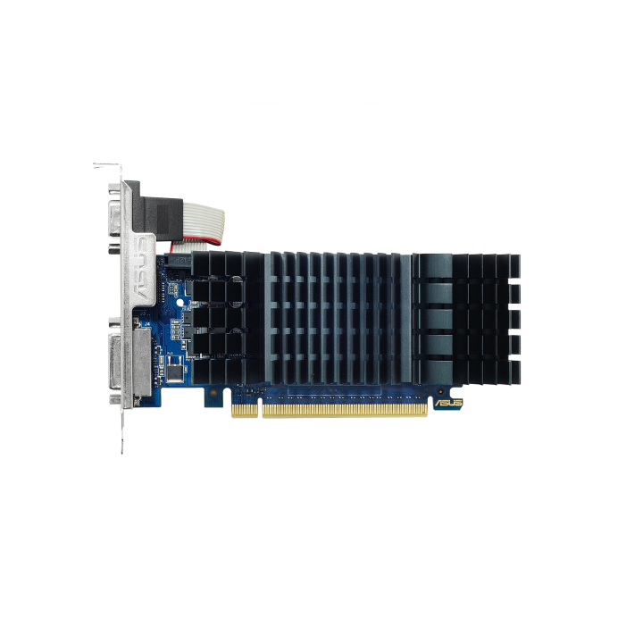 PCI-E ASUS GeForce GT 730 SILENT (GT730-SL-2GD5-BRK) 2GB Silent Low Profile GDDR5 64bit 28nm 902/5010MHz DVI-D(HDCP)/HDMI/VGA RTL