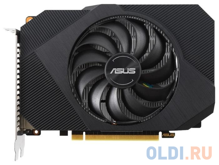 PCI-E ASUS GeForce GTX 1650 Phoenix OC (PH-GTX1650-O4GD6-P) 4GB GDDR6 128bit 12nm 1410/12000MHz DVI-D/HDMI/DP