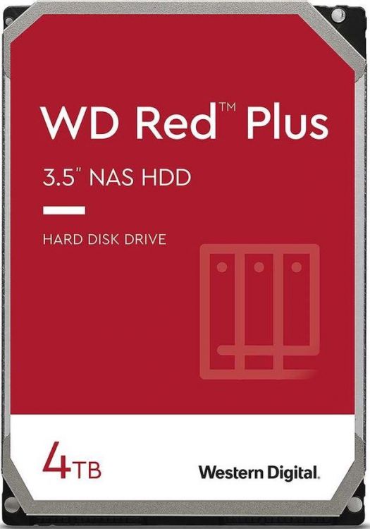 Жесткий диск 4TB SATA 6Gb/s Western Digital WD40EFZX WD Red Plus 3.5" 5400rpm 128MB