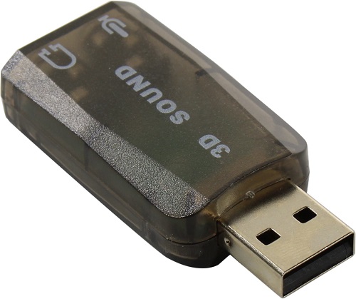 Звуковая карта USB 2.0 Exegate EX294787RUS внешняя, для подключения гарнитуры к USB порту